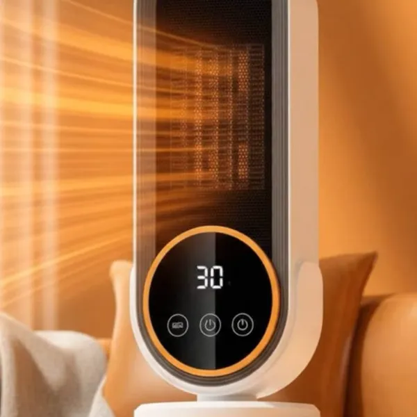 Heatomi PTC-Heizlüfter mit runder Digitalanzeige